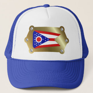 Camionero Gorra de la bandera con marco de Ohio
