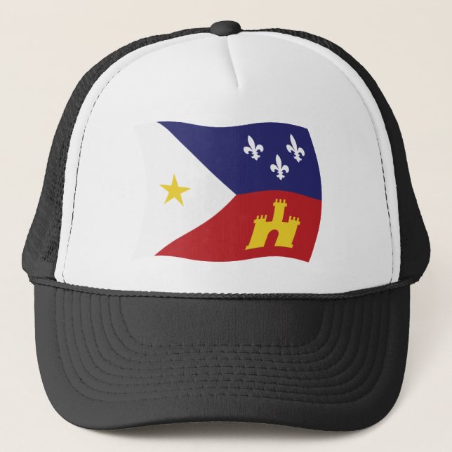 Camionero Gorra de la bandera de Acadiana (Anverso)