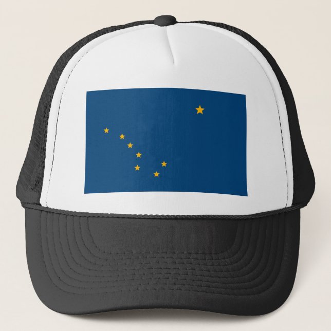 Camionero Gorra de la bandera de Alaska (Anverso)