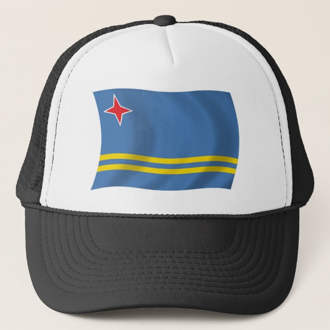 Camionero Gorra de la bandera de Aruba (Anverso)