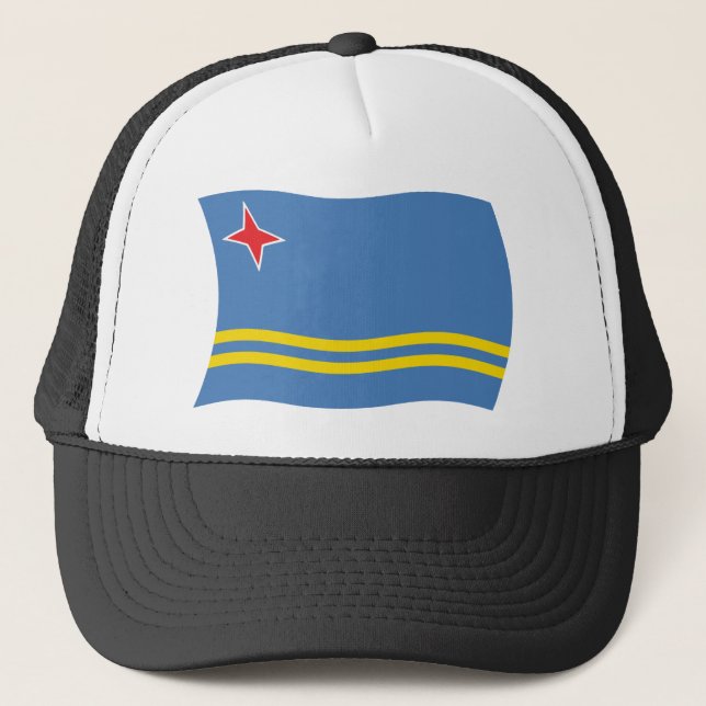 Camionero Gorra de la bandera de Aruba (Anverso)