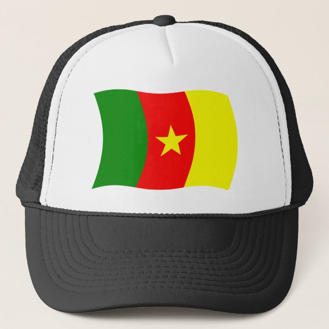 Camionero Gorra de la bandera de Camerún (Anverso)