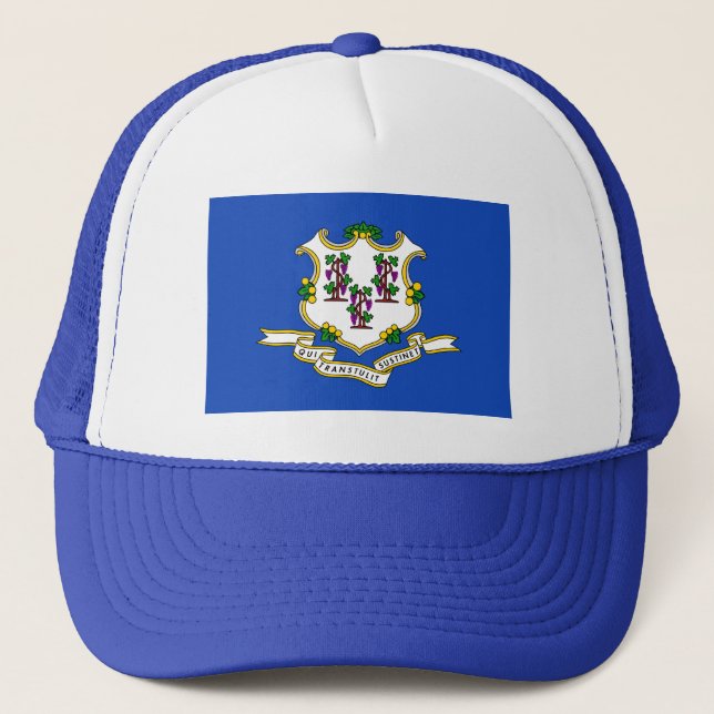 Camionero Gorra de la bandera de Connecticut (Anverso)