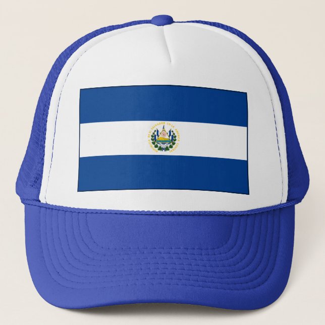 Camionero Gorra de la bandera de El Salvador (Anverso)