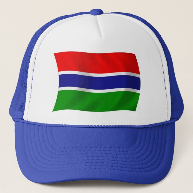 Camionero Gorra de la bandera de Gambia (Anverso)