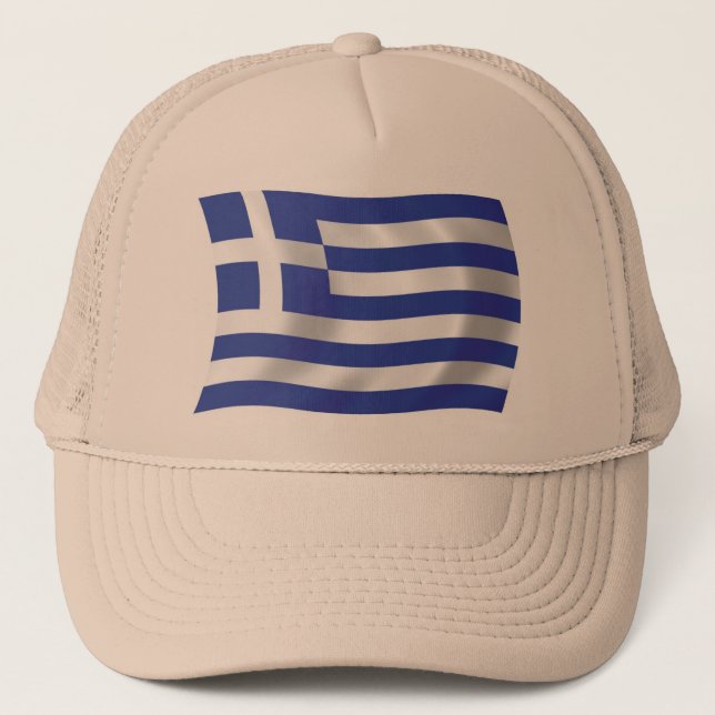 Camionero Gorra de la bandera de Grecia (Anverso)