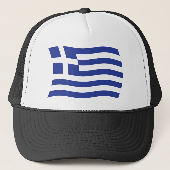 Camionero Gorra de la bandera de Grecia (Anverso)