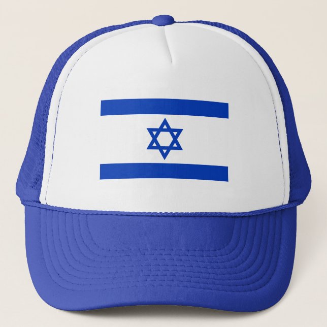 Camionero Gorra de la bandera de Israel  (Anverso)