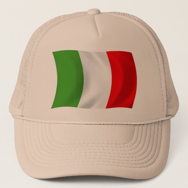 Camionero Gorra de la bandera de Italia (Anverso)