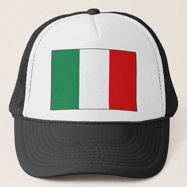 Camionero Gorra de la bandera de Italia (Anverso)