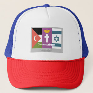 Camionero Gorra de la bandera de Jerusalén