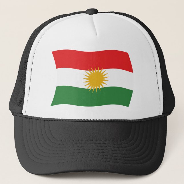 Camionero Gorra de la bandera de Kurdistán (Anverso)