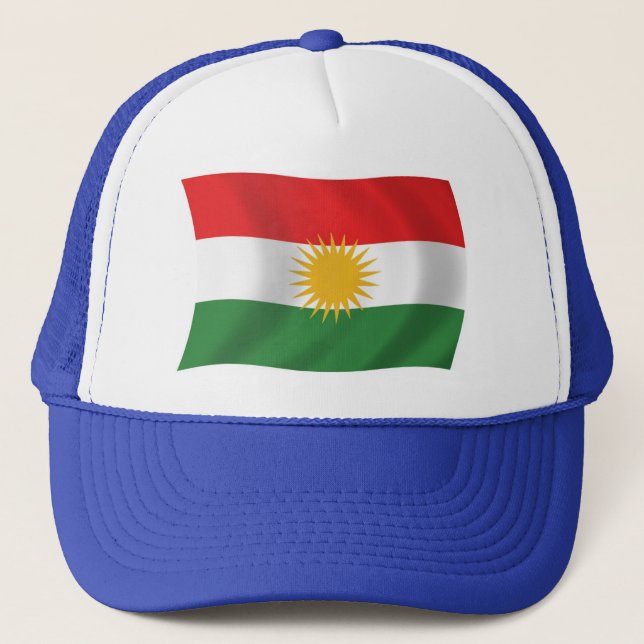 Camionero Gorra de la bandera de Kurdistán (Anverso)