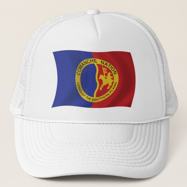 Camionero Gorra de la bandera de la Nación Comanche (Anverso)
