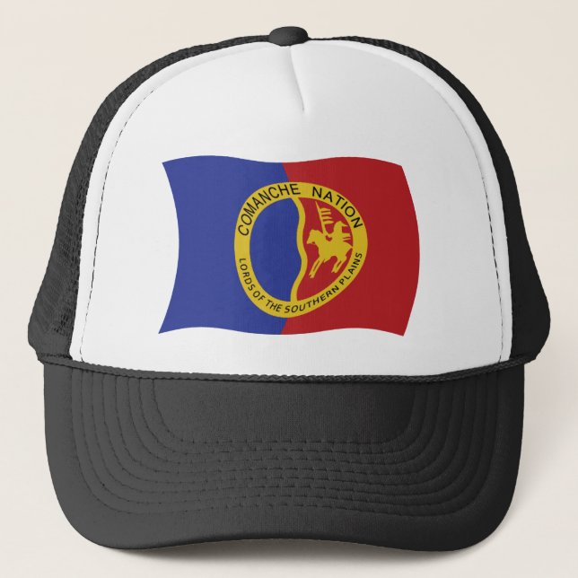 Camionero Gorra de la bandera de la Nación Comanche (Anverso)