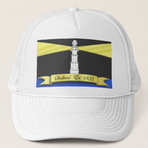 Camionero Gorra de la bandera de la trucha arco iris -