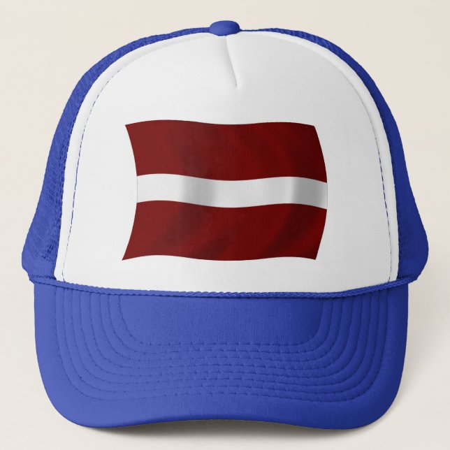 Camionero Gorra de la bandera de Letonia (Anverso)