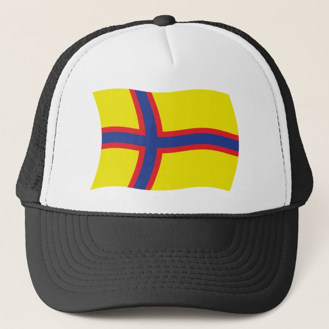 Camionero Gorra de la bandera de los finlandeses griegos (Anverso)