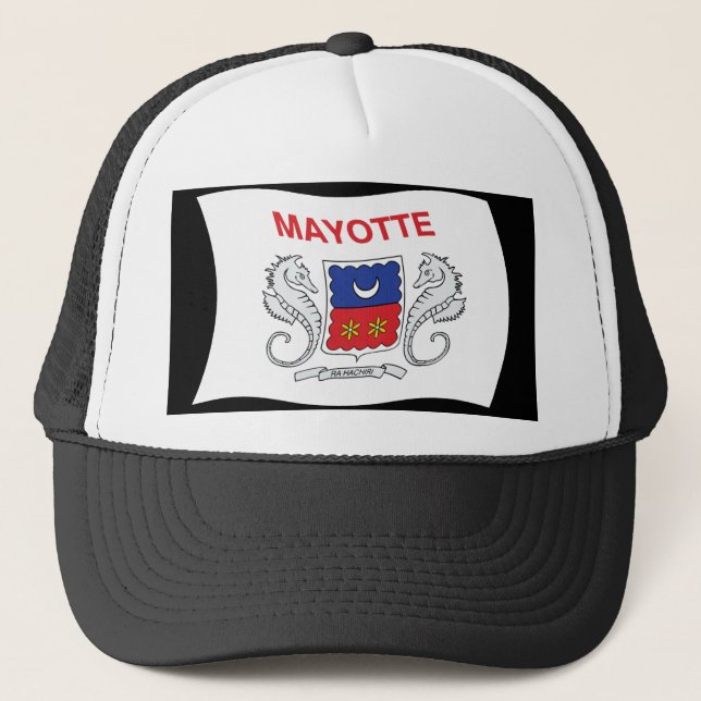 Camionero Gorra de la bandera de Mayotte (Anverso)