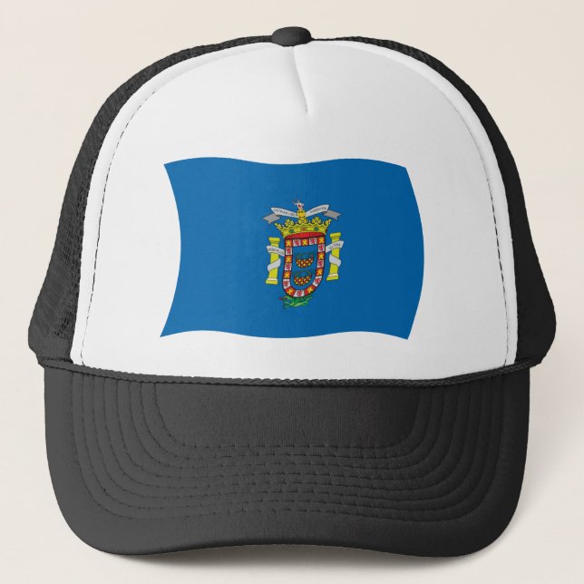Camionero Gorra de la bandera de Melilla (Anverso)