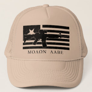 Camionero Gorra de la bandera de Molon Labe M4