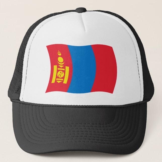 Camionero Gorra de la bandera de Mongolia (Anverso)