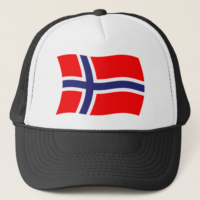 Camionero Gorra de la bandera de Noruega (Anverso)