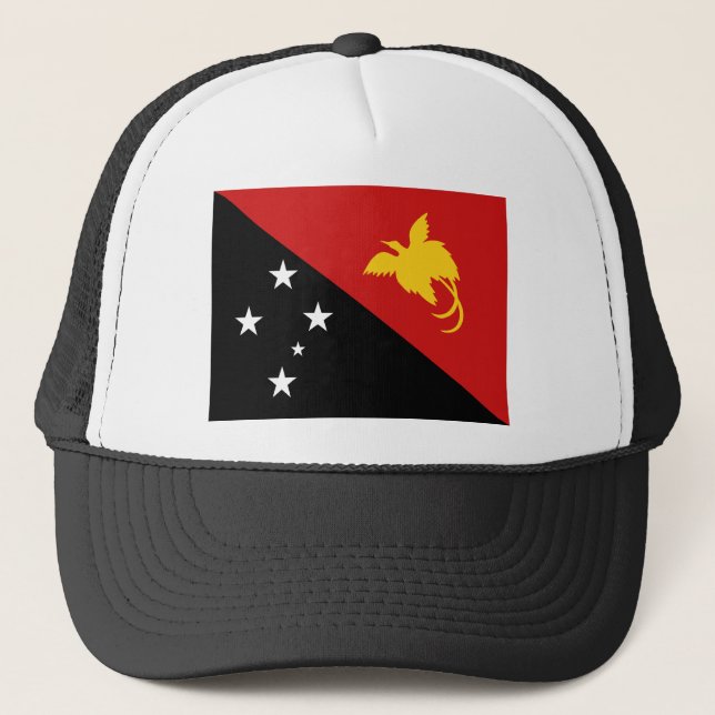 Camionero Gorra de la bandera de Papúa Nueva Guinea (Anverso)
