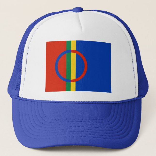 Camionero Gorra de la bandera de Sami (Anverso)