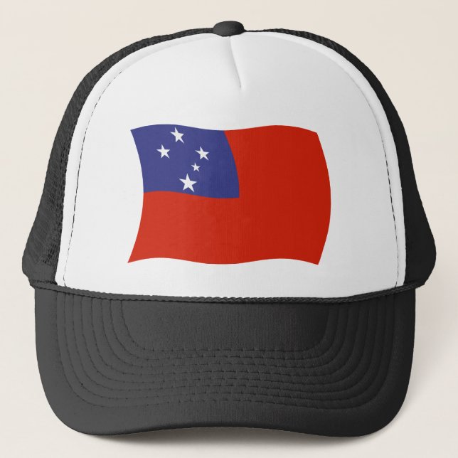 Camionero Gorra de la bandera de Samoa (Anverso)