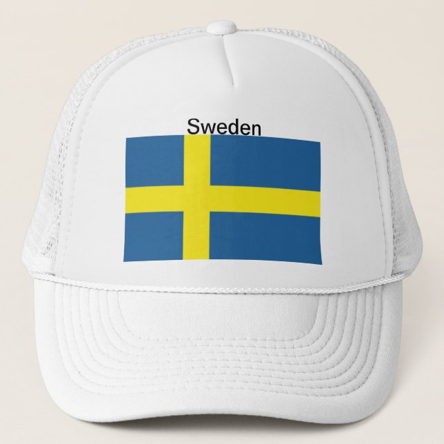 Camionero Gorra de la bandera de Suecia (Anverso)