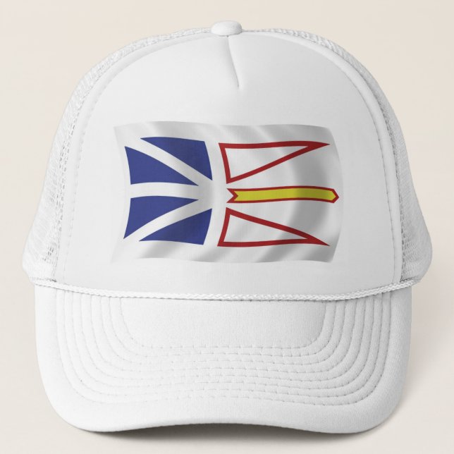 Camionero Gorra de la bandera de Terranova y Labrador (Anverso)