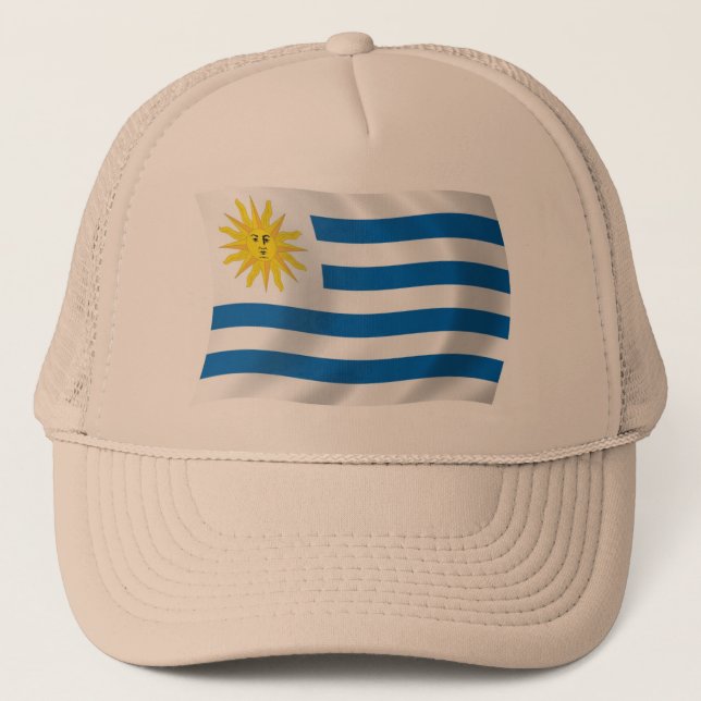 Camionero Gorra de la Bandera de Uruguay (Anverso)