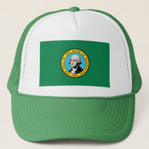 Camionero Gorra de la bandera de Washington