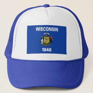 Camionero Gorra de la bandera de Wisconsin