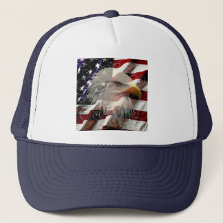 Camionero Gorra de la bandera del águila estadounidense