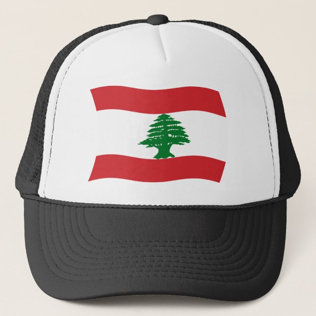 Camionero Gorra de la bandera del Líbano (Anverso)