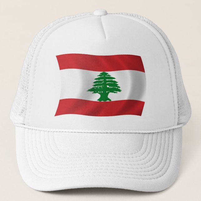 Camionero Gorra de la bandera del Líbano (Anverso)