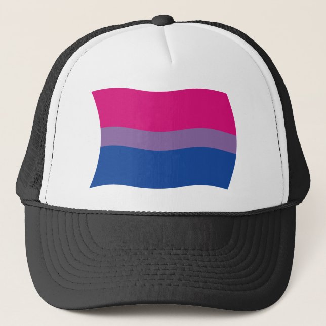 Camionero Gorra de la bandera del orgullo bisexual (Anverso)