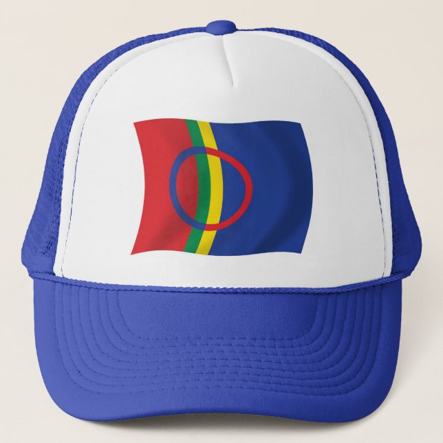 Camionero Gorra de la bandera del pueblo sami (Anverso)