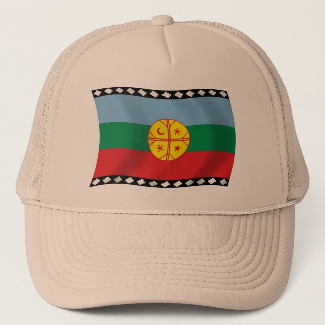 Camionero Gorra de la Bandera Mapuche (Anverso)