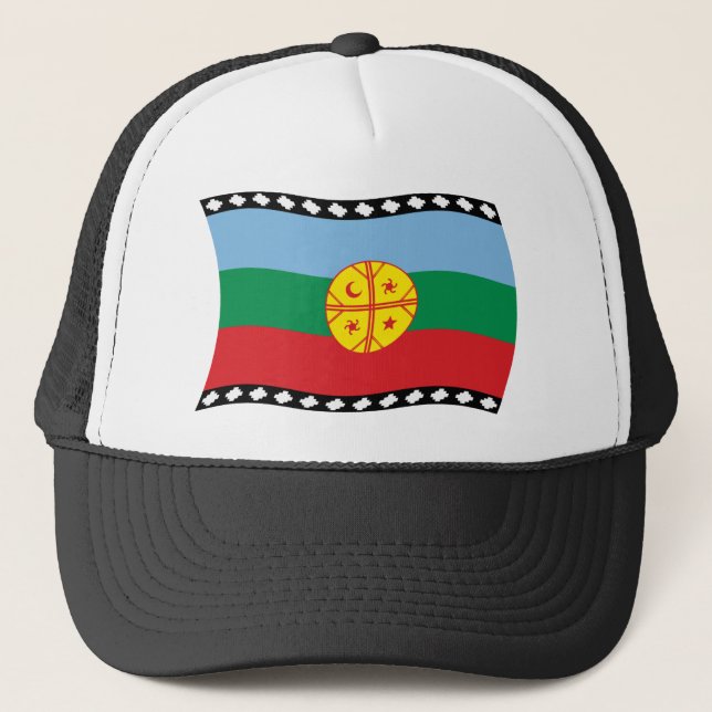 Camionero Gorra de la Bandera Mapuche (Anverso)