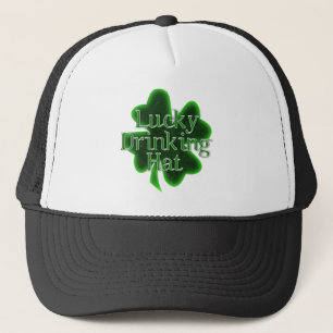 Camionero Gorra de la bebida afortunada - Día de San Patrici