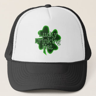 Camionero Gorra de la bebida afortunada - Día de San Patrici