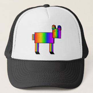 Camionero Gorra de la cabra arcoiris