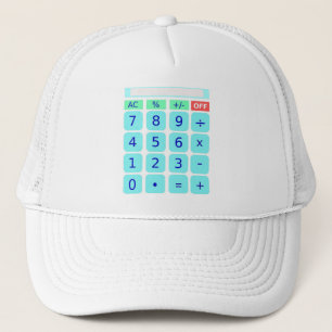 Camionero Gorra de la calculadora