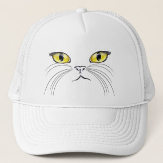 Camionero Gorra de la cara del gato