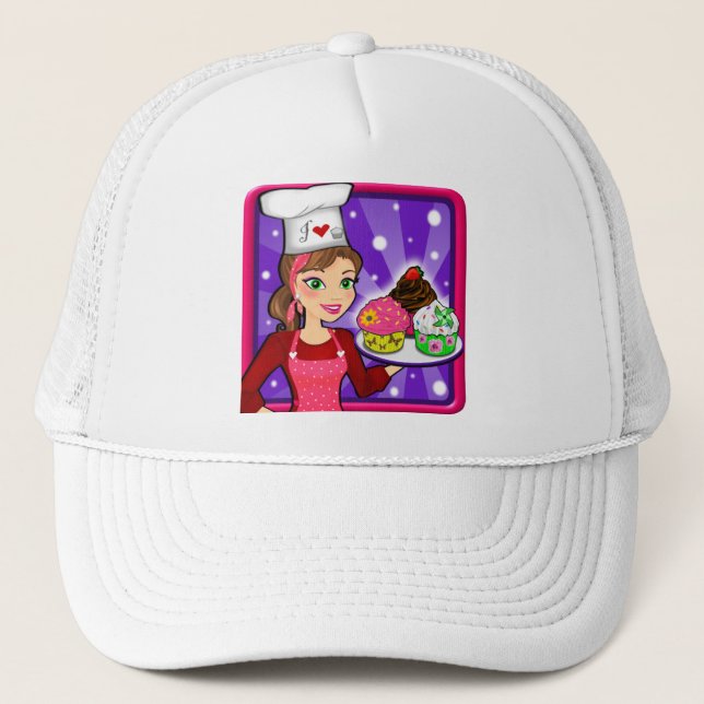 Camionero Gorra de la Chica Cupcake (Anverso)