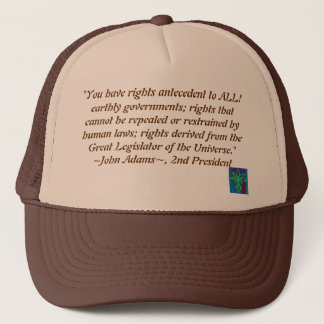 Camionero Gorra de la cita de John Adams