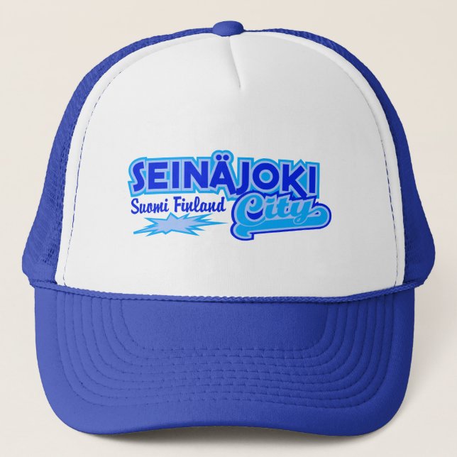 Camionero Gorra de la ciudad de Seinäjoki - azul (Anverso)